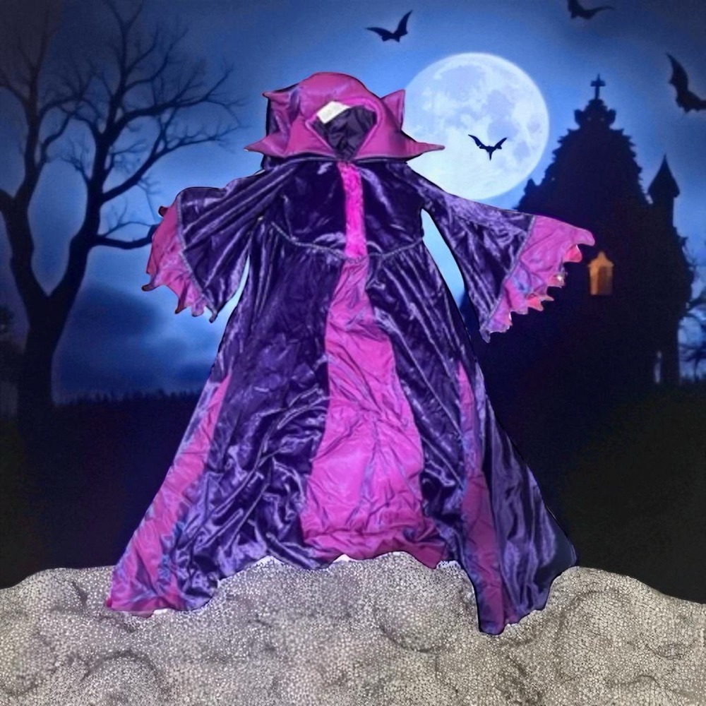 Girls 9-10‎ Maleficent Disney Costume with Headpiece  New